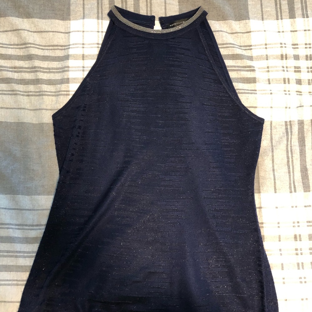 Navy sparkly top